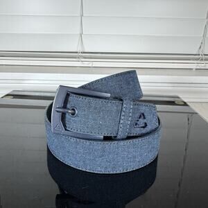 Cuater By Travis Mathew Woven Golf Belt Blue Canvas SEE MEASUREMENTS FOR SIZING